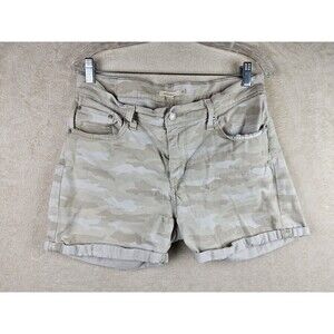 Levi's Women's Camo Camouflage Mid Length Shorts Size 32